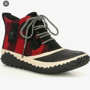 Sorel Out N About Waterproof Booties in Plaid